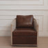 Claude Premium Leather Swivel Cane Chair